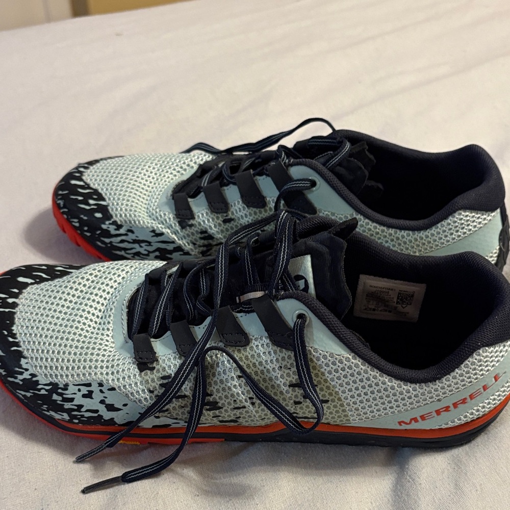 Merrell Running Shoes with Red and Black Highlights